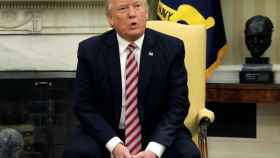 Trump durante una comparecencia en el Despacho Oval