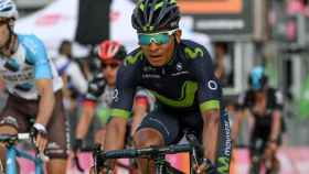 Nairo Quintana, durante una etapa del Giro.