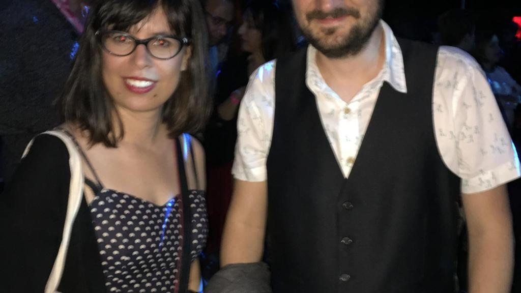 Un chulapo, disfrutando del certamen.