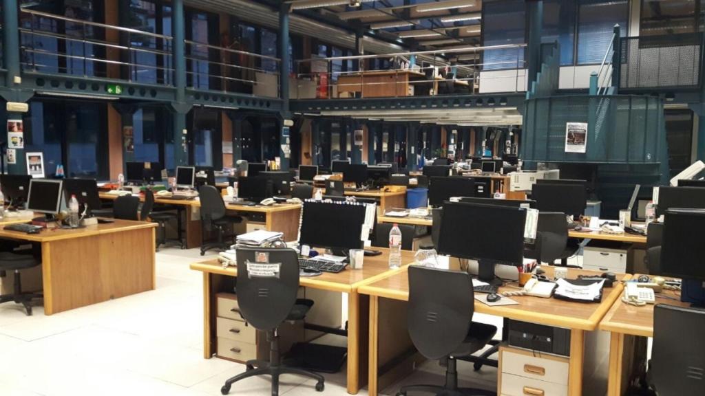Redacción de El Periódico de Catalunya a primera hora de la mañana