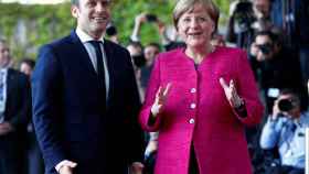 Macron y Merkel, este lunes antes de su encuentro en Berlín