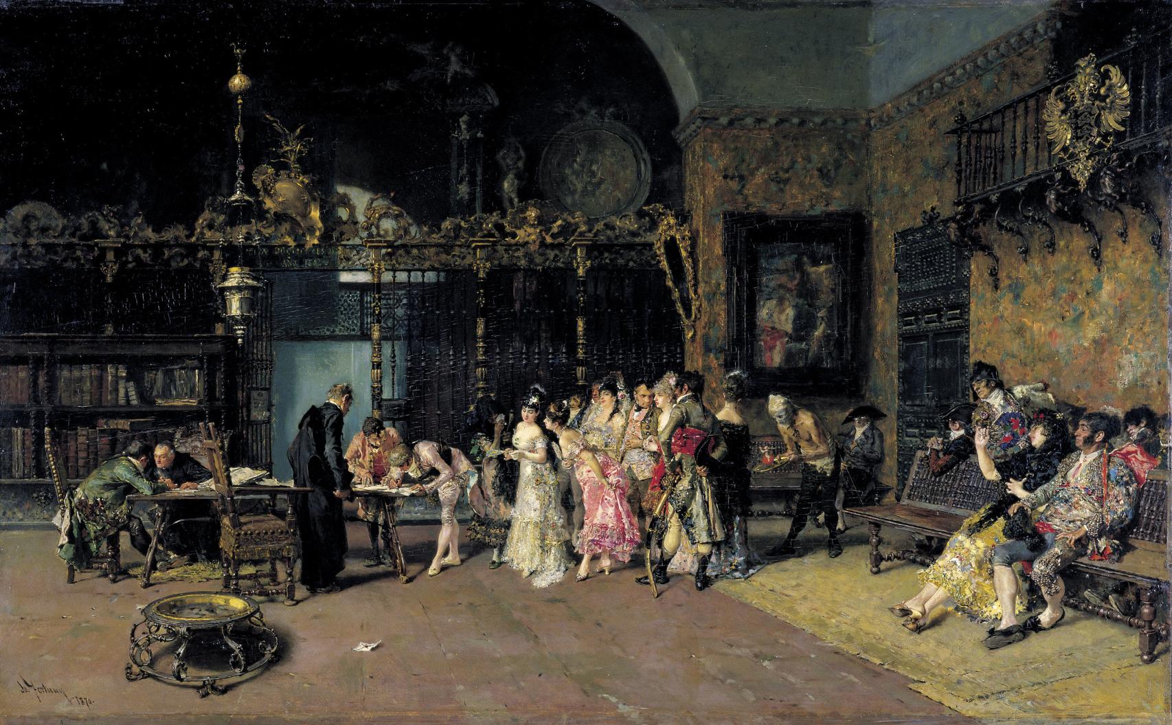 La vicaría, pintada por Fortuny en 1870, hoy en el MNAC.