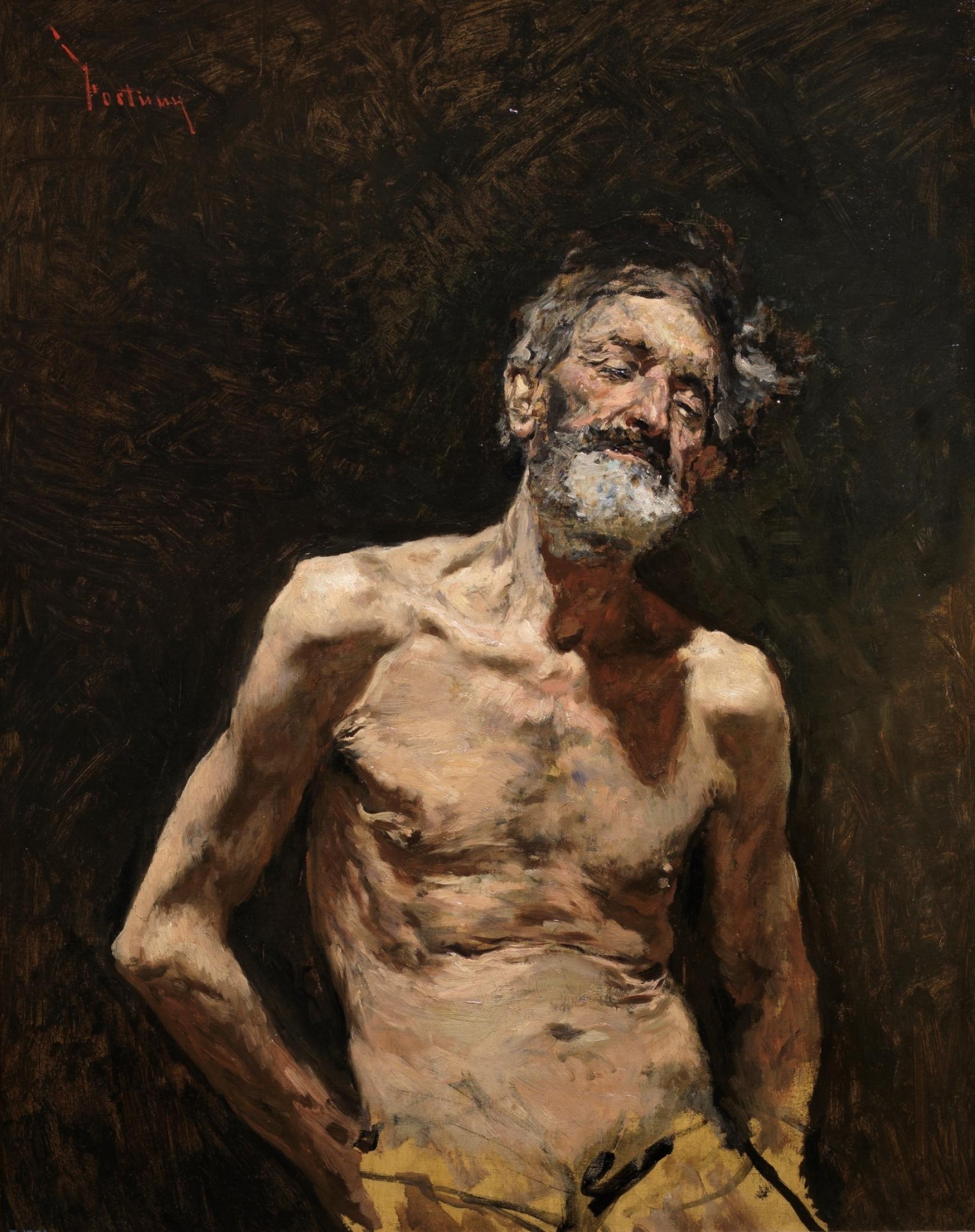 Viejo desnudo al sol, de 1871.