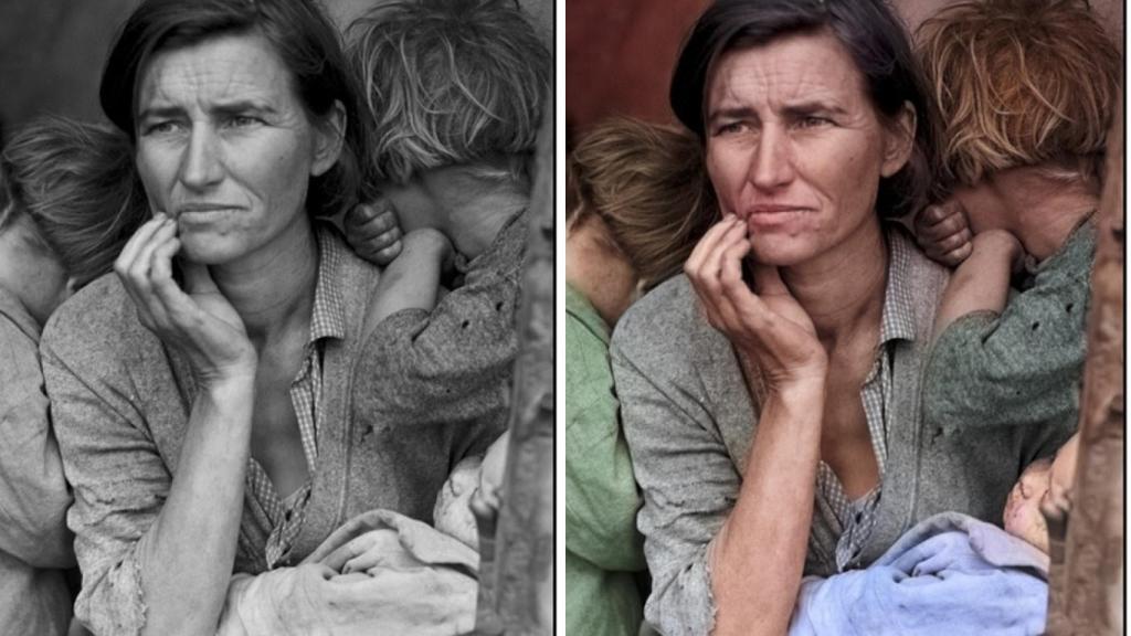 Este programa usa una IA para colorear fotos en blanco y negro de