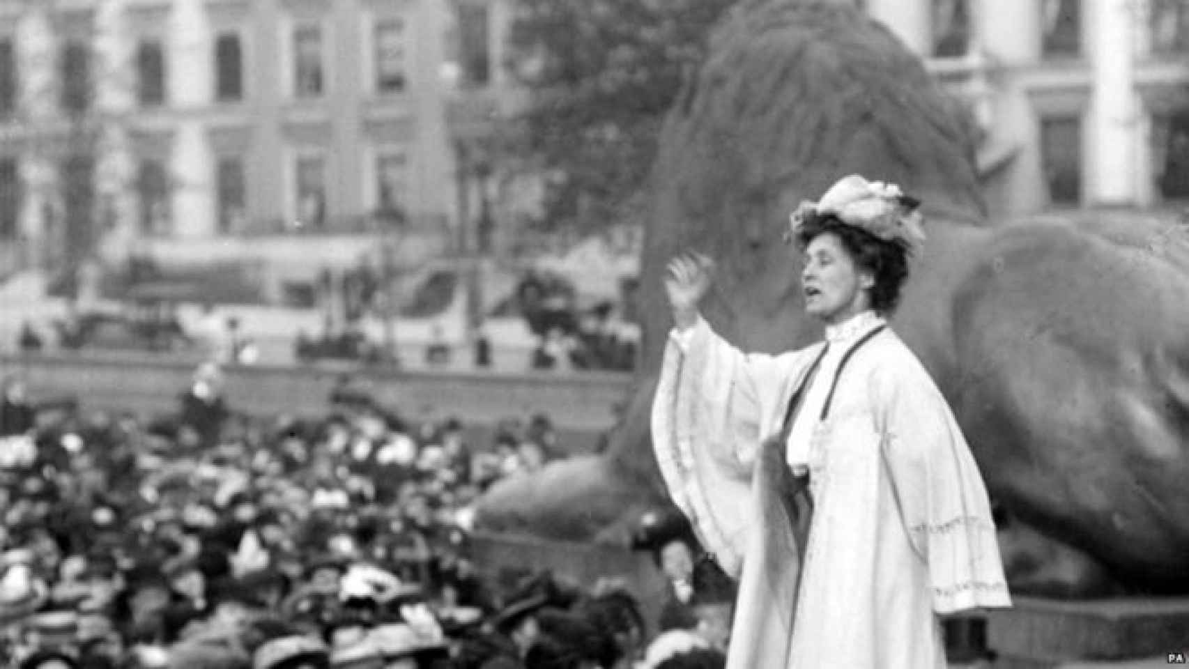 La sufragista mancuniana Emmeline Pankhurst.