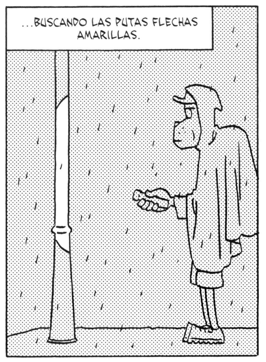 Una de las viñetas del cómic del autor Jason.