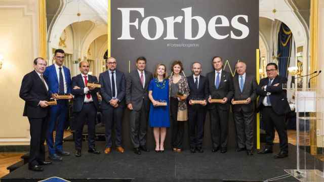 Los galardonados en la edición 2017 del Premio Forbes Abogados.