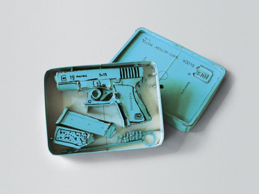 La pistola de Tiffany de Sachs.