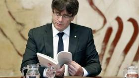 Carles Puigdemont, presidente de la Generalitat, criticó al Estado por no dejar volar a Cataluña.