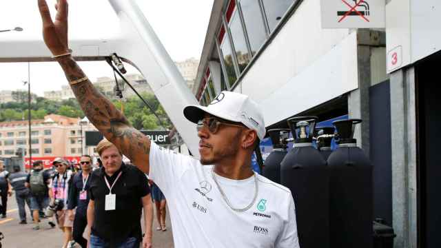 Lewis Hamilton durante el GP de Mónaco.