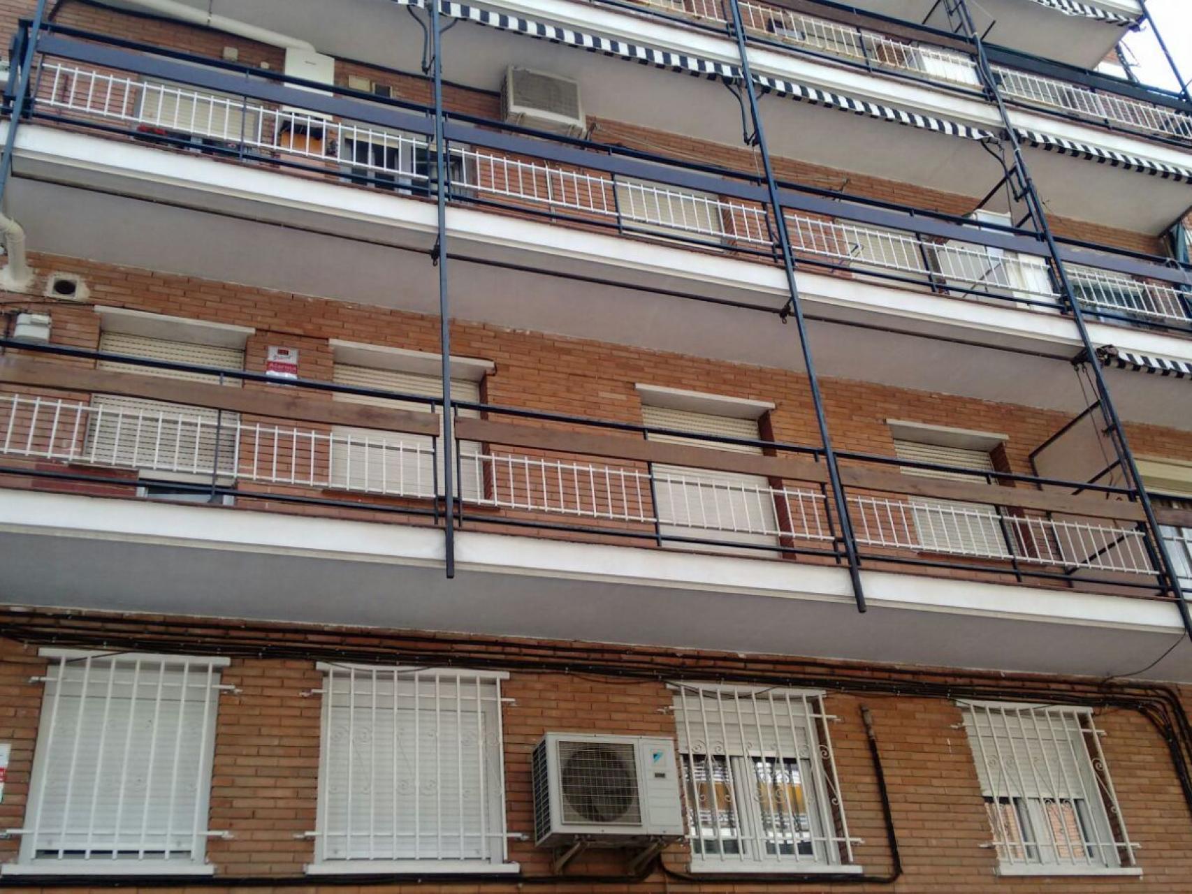Susana y Jesús vivían en el primer piso de este bloque de Ciudad Lineal.