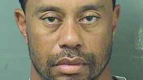 Tiger Woods, fotografiado en la comisaría.