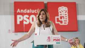 Susana Díaz durante su intervención ante el Comité Director del PSOE-A.