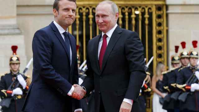 Macron y Putin, este lunes en el Elíseo