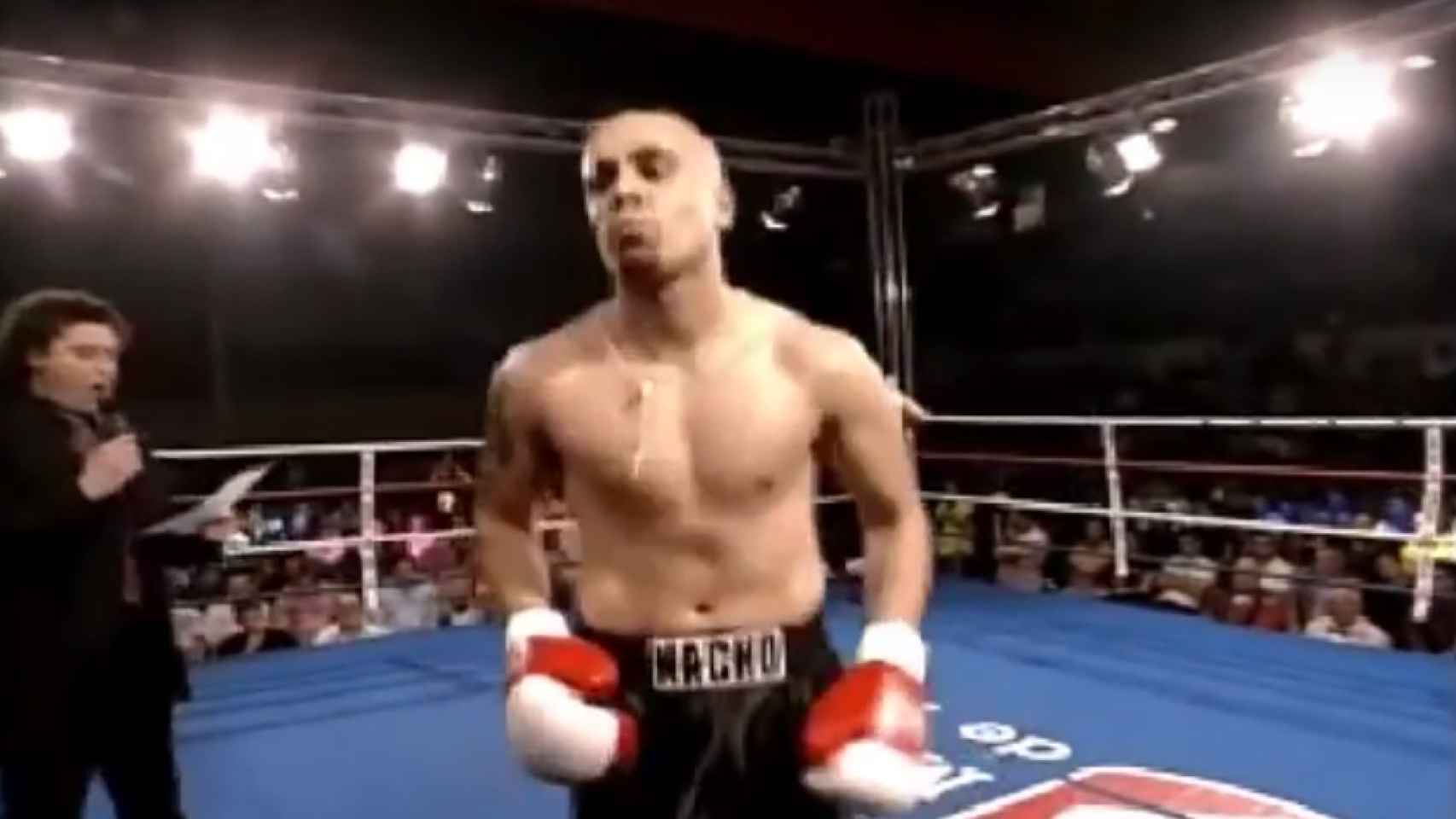 Nacho Castillo durante su época como boxeador de Peso Medio