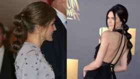 Letizia y Kendall Jenner, con el mismo peinado.