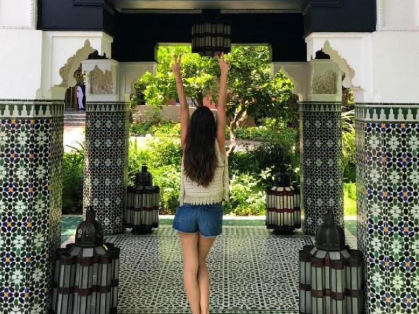 Melissa dio las gracias a sus amigas por llevarla a Marrakech.