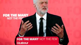 Jeremy Corbyn, ayer en Westminster.