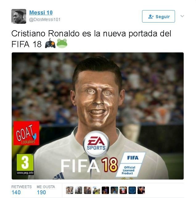 Los mejores memes de la portada del FIFA 18