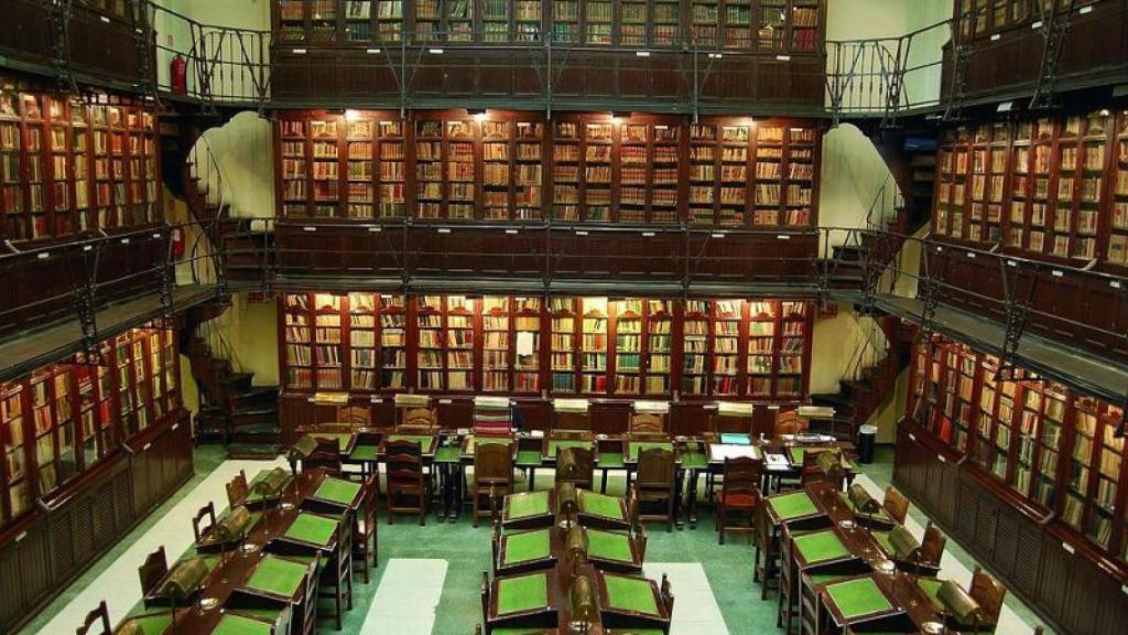 La biblioteca del Ateneo de Madrid.