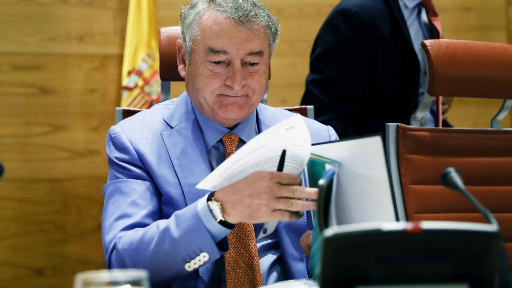 José Antonio Sánchez,  durante una comparecencia en la Comisión Mixta de Control Parlamentario de RTVE.
