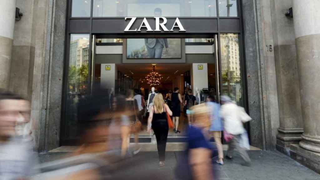 Una tienda de Zara en Barcelona, en una imagen de archivo.