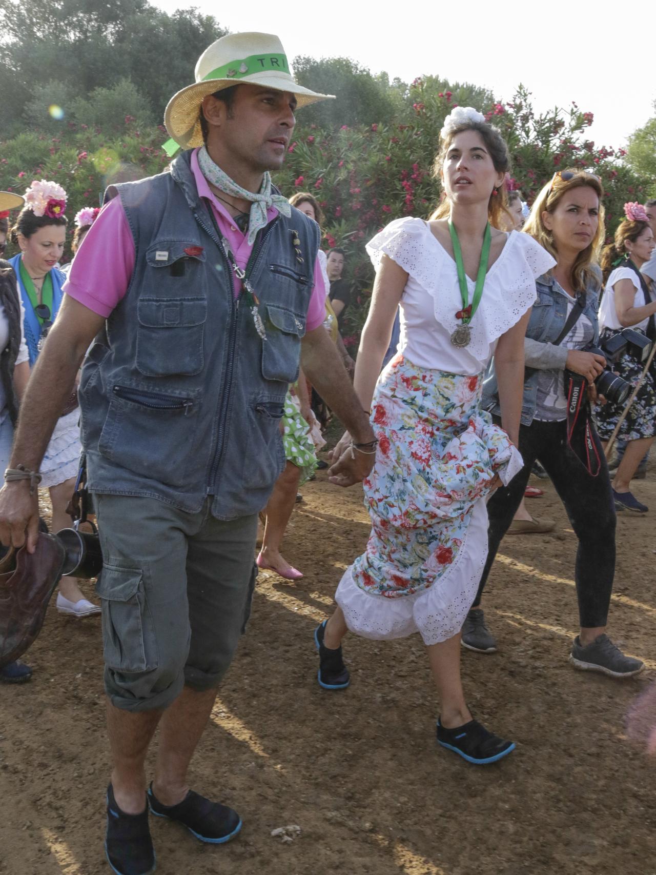 Francisco Rivera y Lourdes Montes en el Rocío.