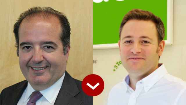Sergio Rodríguez, el director de Pfizer España, y Pedro Espinosa, CEO de Llaollao.