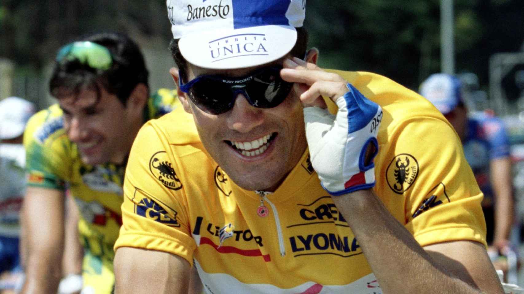 Miguel Indurain en un Tour de Francia.