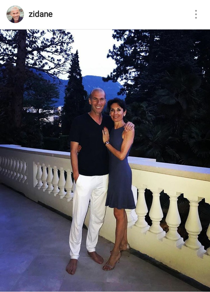 Zidane disfruta de sus merecidas vacaciones en Italia