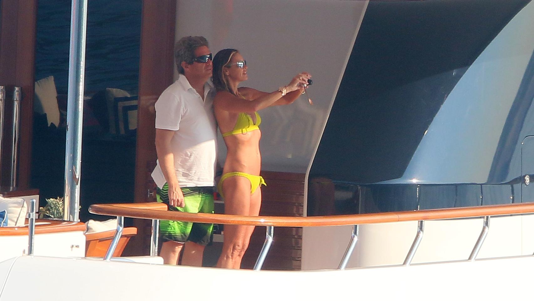 Elle Macpherson y Jeff Soffey en unas pasadas vacaciones en Montecarlo.