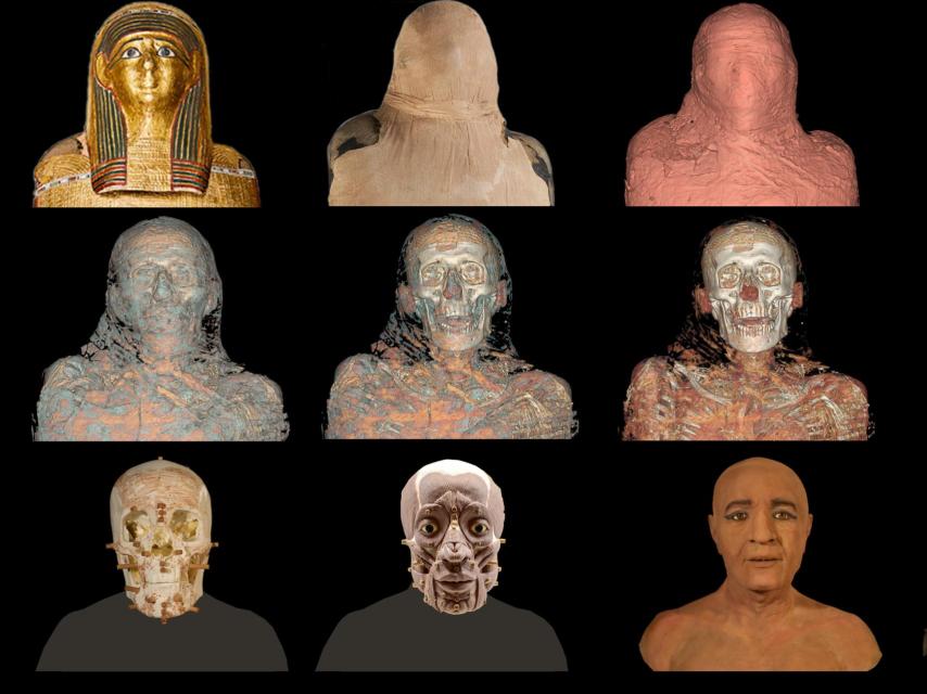Composicion de la cara de Nespamedu.