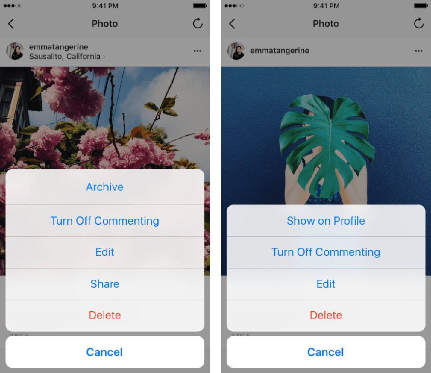Instagram permite archivar las fotos que no quieres que nadie vea