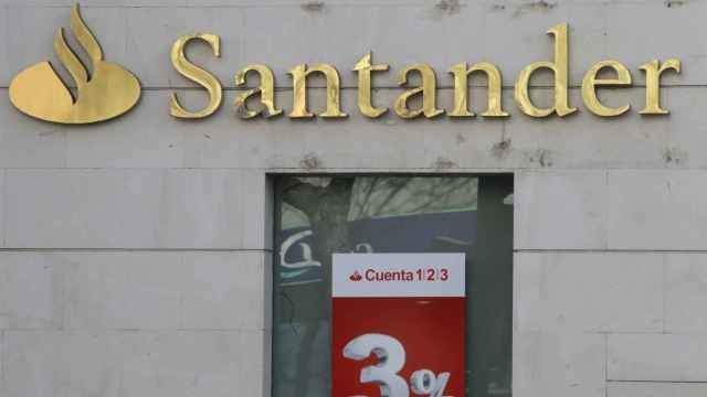 Una sucursal del Banco Santander en una imagen de archivo.