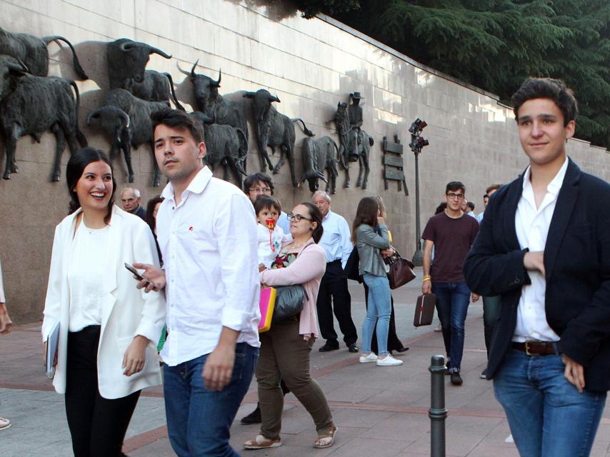 Froilán, a la salida de la plaza de toros de Las Ventas.