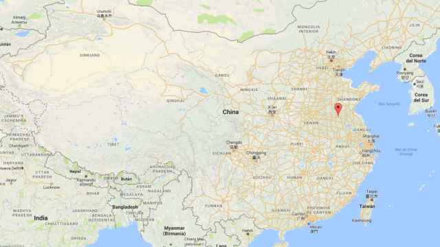 Mapa de China con la ubicación de la ciudad de Xuzhou, donde se ha producido la explosión.