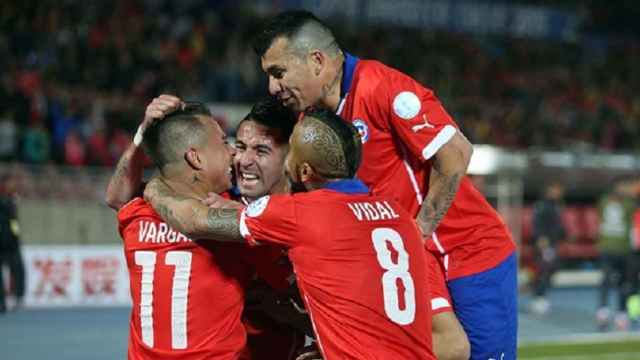 Chile celebrando un gol. Foto: anfp.cl