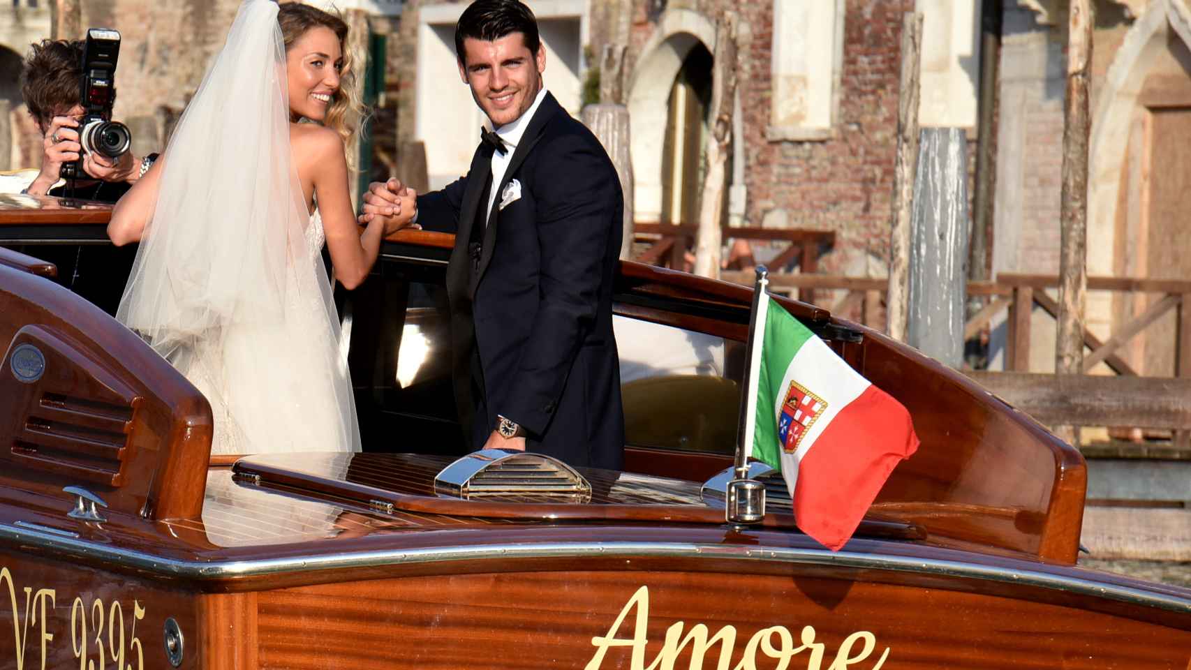 Álvaro Morata y Alice Campello, ya son marido y mujer.