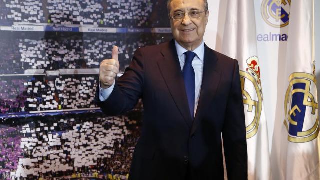Florentino Pérez durante el acto de proclamación como presidente del Real Madrid.