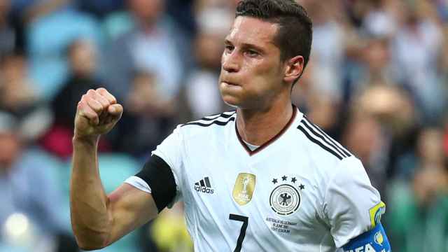Draxler celebra el segundo gol alemán.