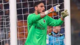 Donnarumma, durante un partido con el Milan. Foto: acmilan.com