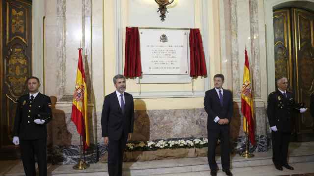 Lesmes y Catalá en el homenaje del Poder Judicial a servidores de la Justicia víctimas del terrorismo.