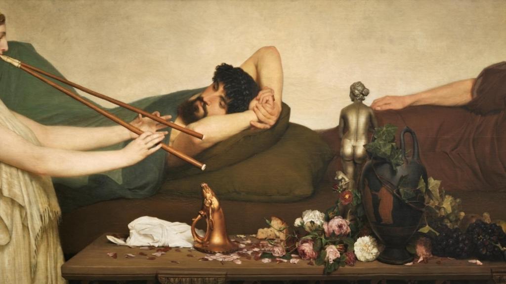 La siesta o escena pompeyana de Lawrence Alma Tadema, (1868). | Foto: Museo del Prado.
