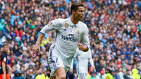 Cristiano Ronaldo corriendo en el Bernabéu Fotógrafo: Manu Laya / El Bernabéu