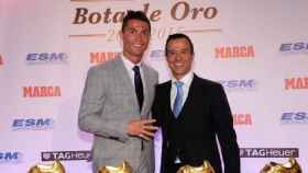 Jorge Mendes y Cristiano Ronaldo. Foto: gestifute.com