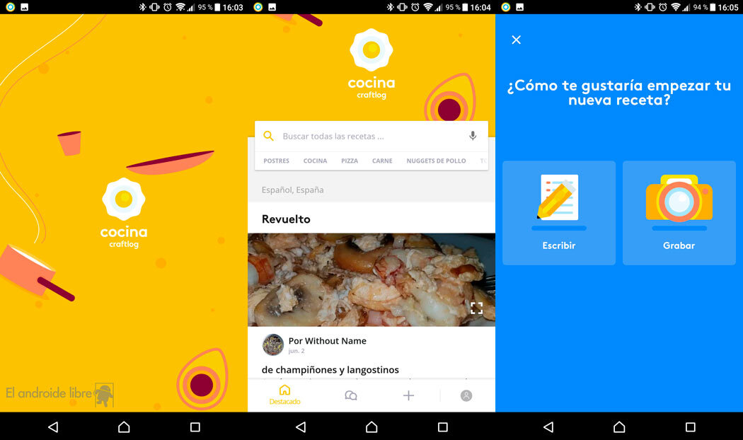 Crea y comparte tus recetas de cocina con Craftlog, una app deliciosa