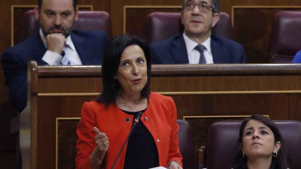 Margarita Robles, en su estreno como portavoz parlamentaria del PSOE.