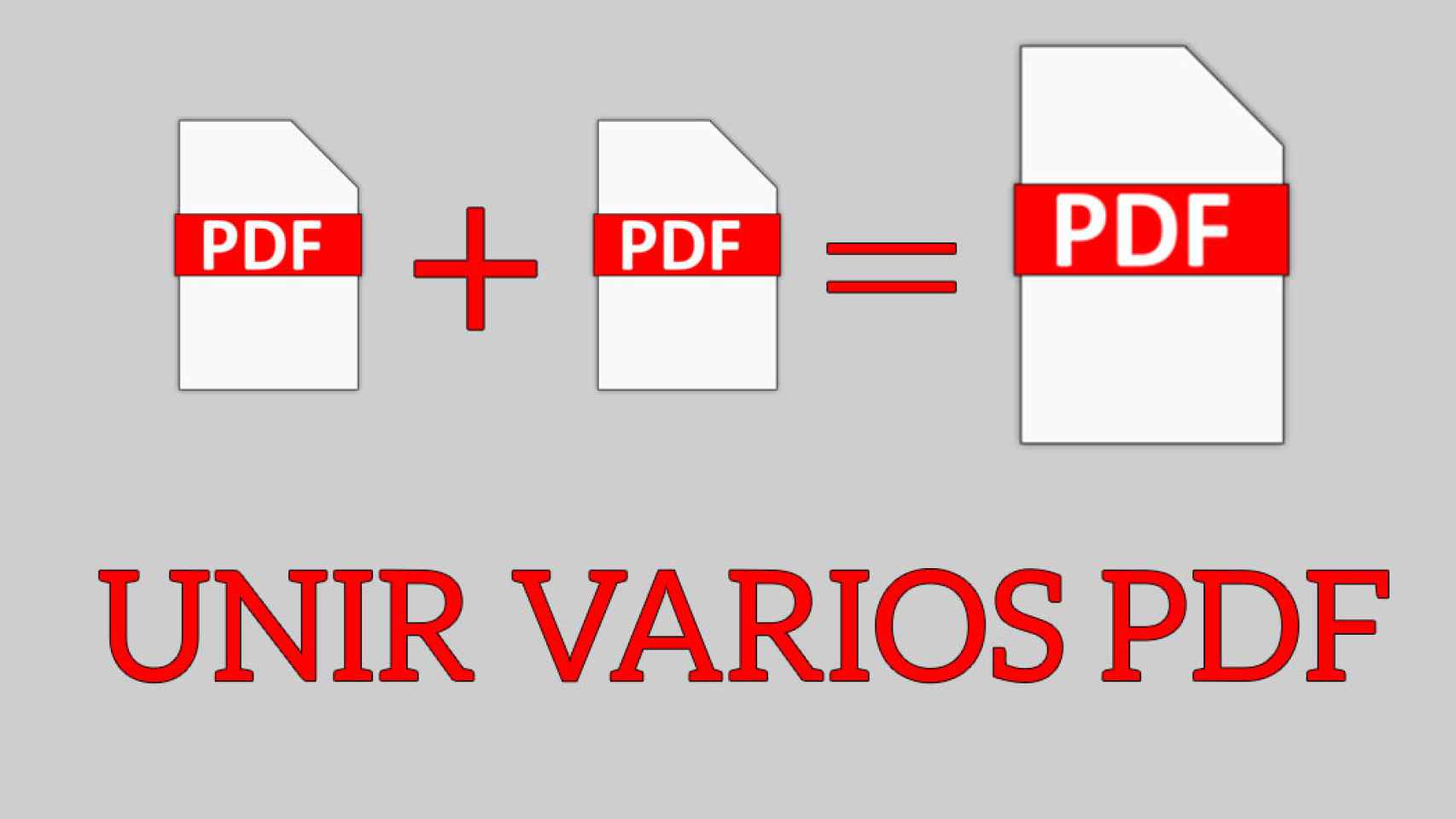 Armario maleta Honorable Cómo unir dos o más archivos PDF en uno solo