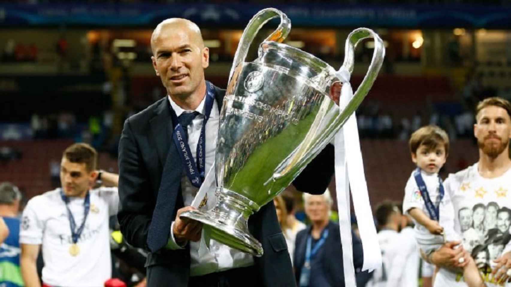 Zidane, con la Champions League