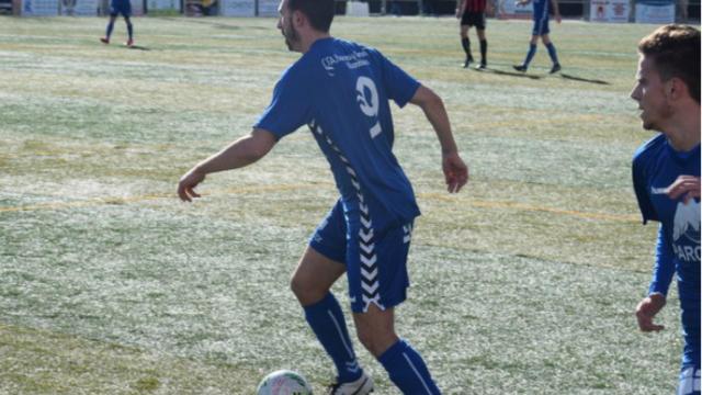 Corrales en un partido con el Villarrobledo. Foto: Miguel Parreño (CP Villarrobledo)